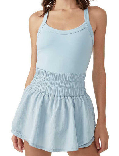 Ruched Waist Cami Romper