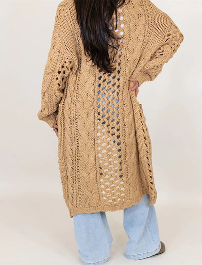 Chunky Knit Longline Cardigan