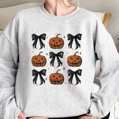 Pumpkin Bow Graphic Top