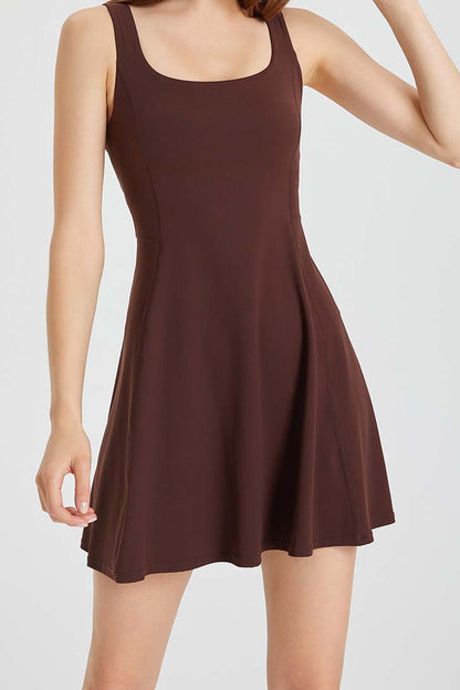 Sleeveless Fit and Flare Mini Dress