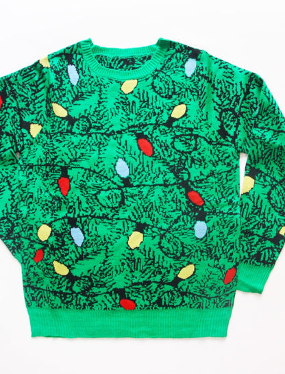 Loose Fit Snowflake Christmas Sweater