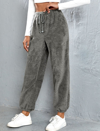 Loose Fit Fuzzy Lounge Pants
