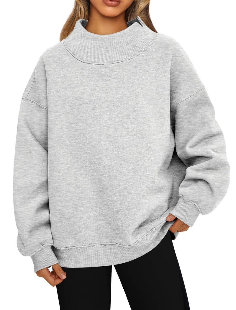 Oversized Mock Neck Top