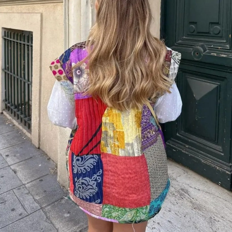 Sleeveless Printed Vest