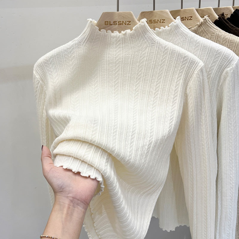 Ribbed High-Neck Sweater