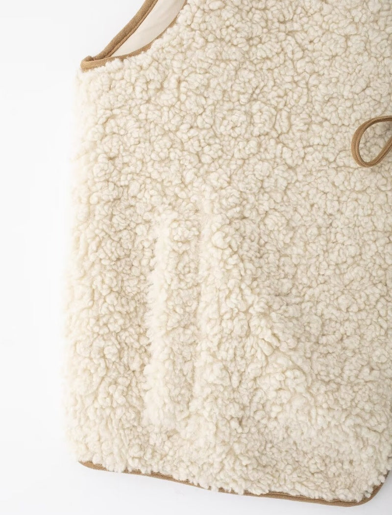 Fleece Sleeveless Crewneck Vest