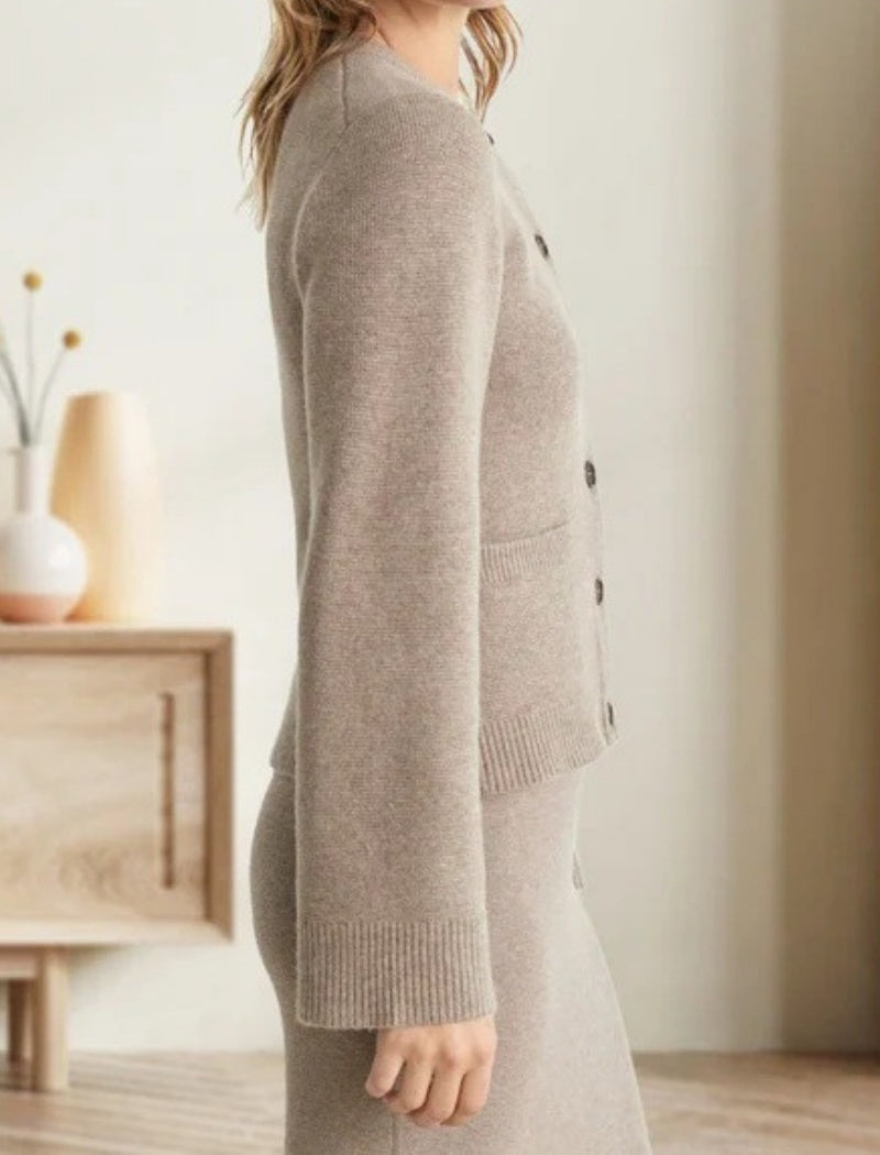 Button-Up Knit Cardigan