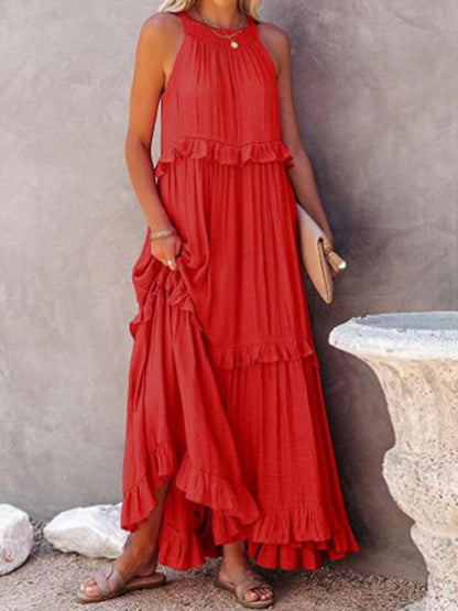 Ruffled Tiered Maxi Dress