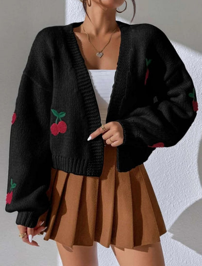 Cherry Knit Cardigan