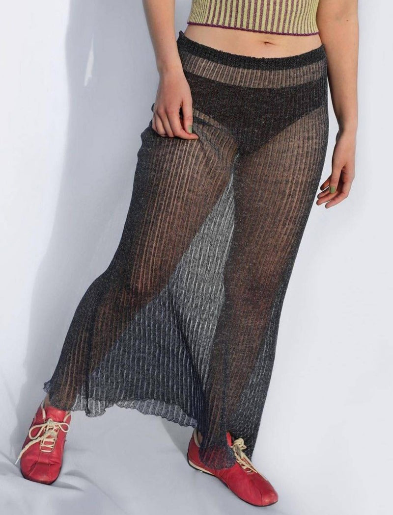 Sheer Mesh Beach Skirt