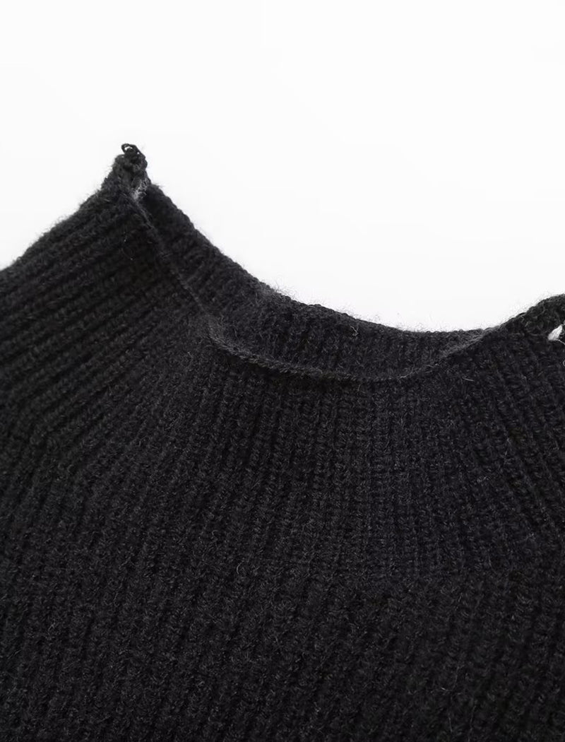 Oversized Mock Neck Sweater