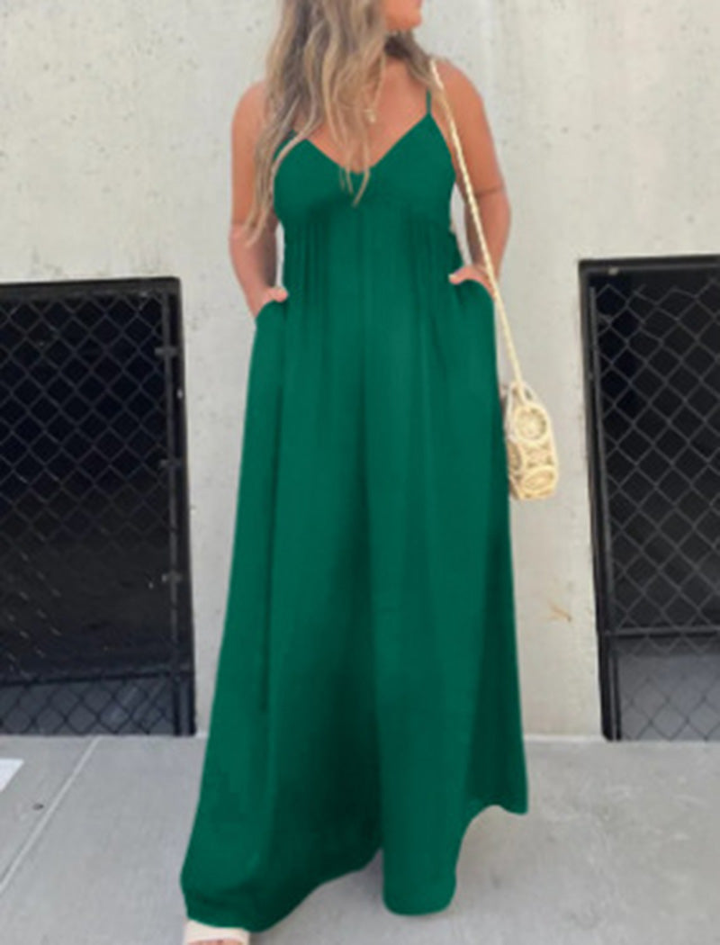 Sleeveless Wide-Leg Jumpsuit