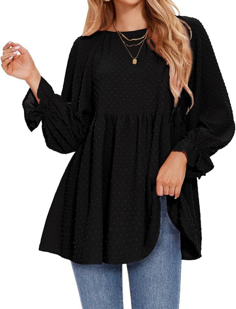 Ruffle Sleeve Shirt Blouse
