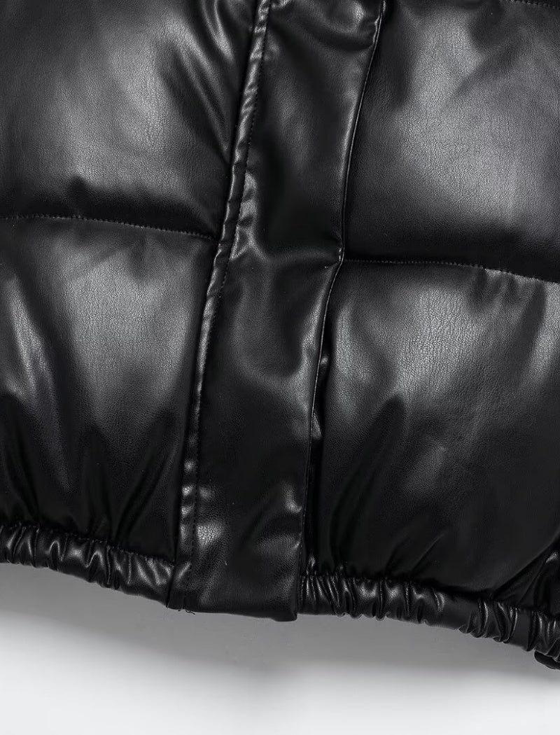 Padded Cropped Puffer Vest