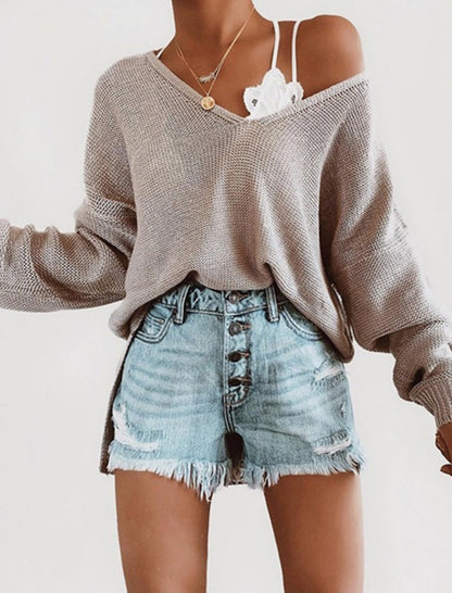 Oversized V-Neck Sweater