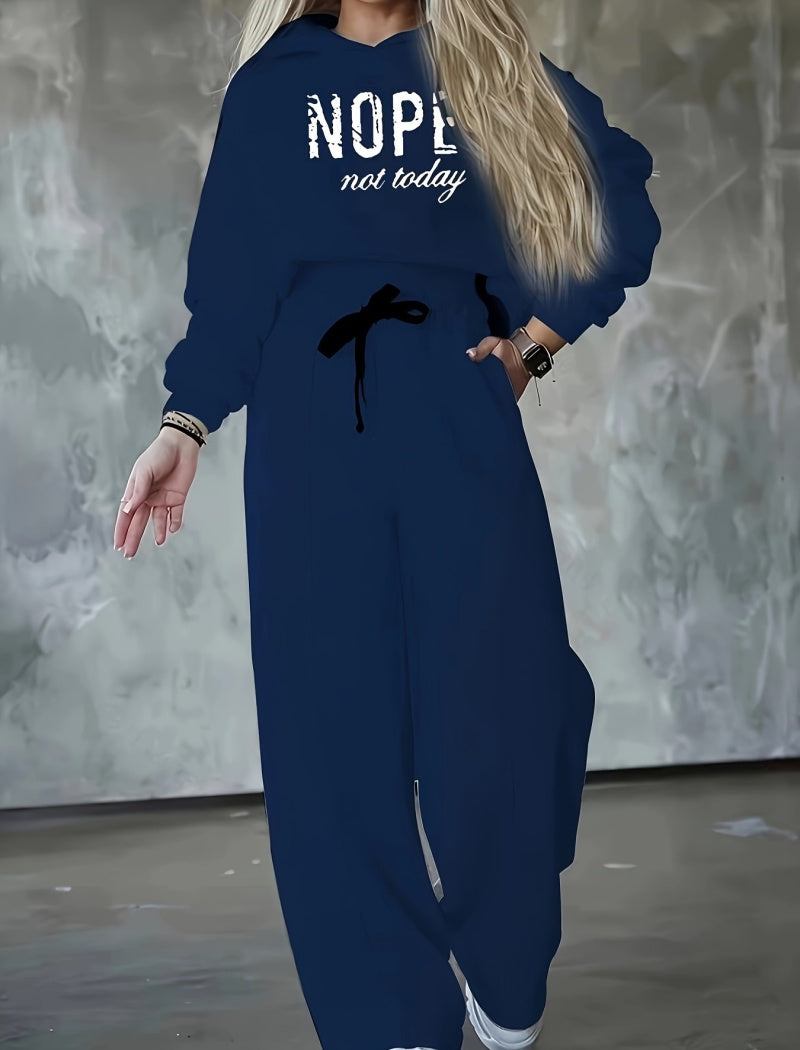 Nope Not Today Hoodie and Pants Set