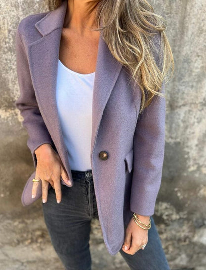 Classic Single-Button Blazer