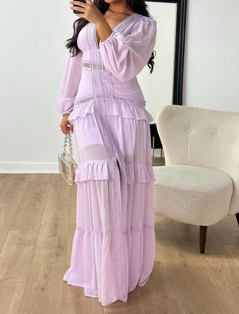 Long Sleeve Tiered Maxi Dress