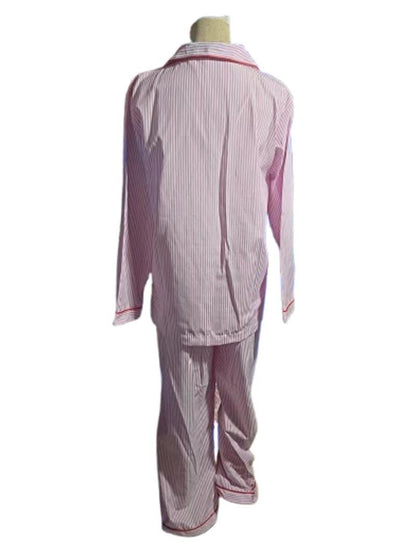 Striped Long Sleeve Pajama Set