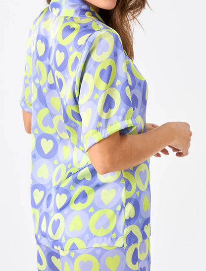 Floral Print Shirt and Shorts Set