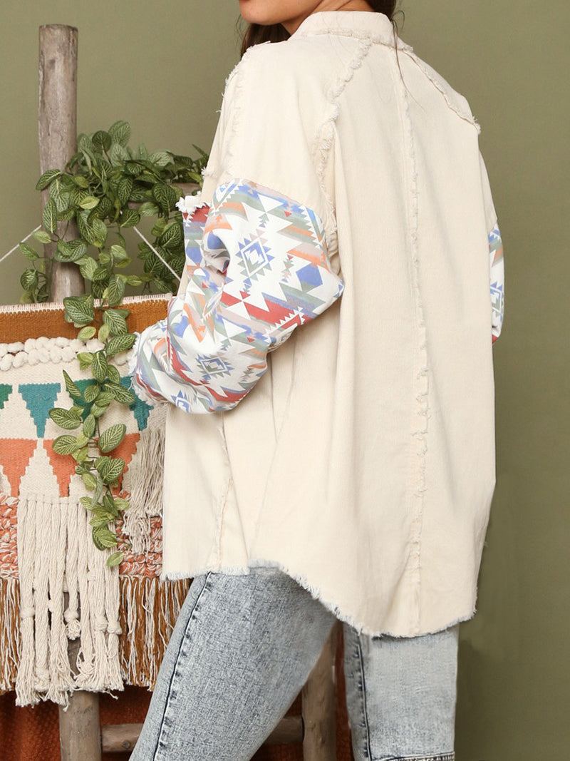 Patchwork Denim Shirt