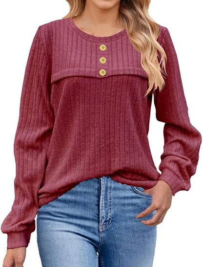 Round Neck Knit Top