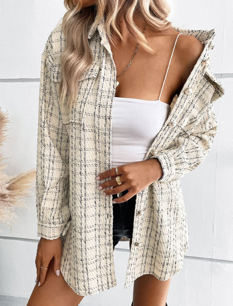 Plaid Button-Up Shacket