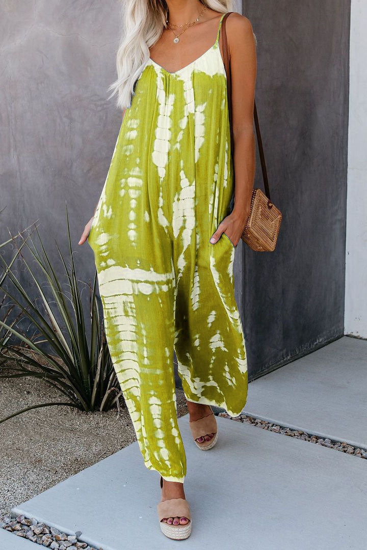 Tie-Dye Wide-Leg Jumpsuit