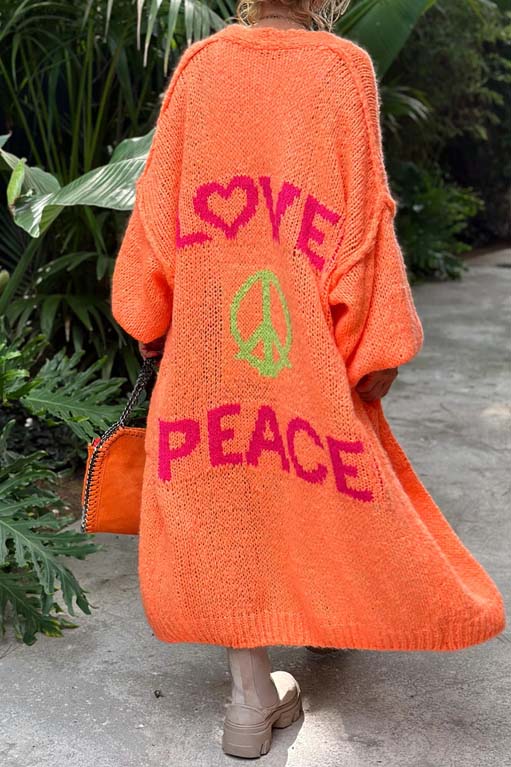 Love and Peace Knit Cardigan