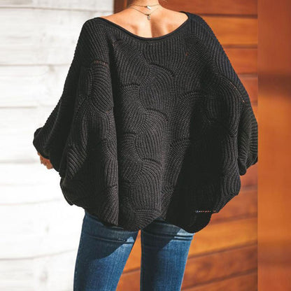 Loose Knit Batwing Sweater