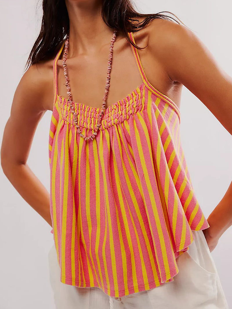 Striped Halter Top