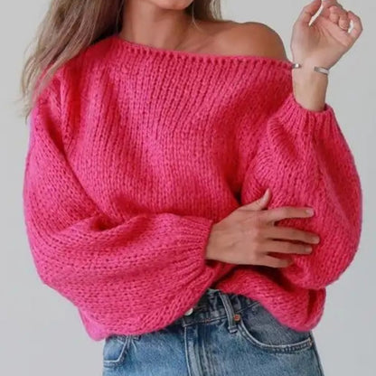Oversized Knit Pullover Sweater