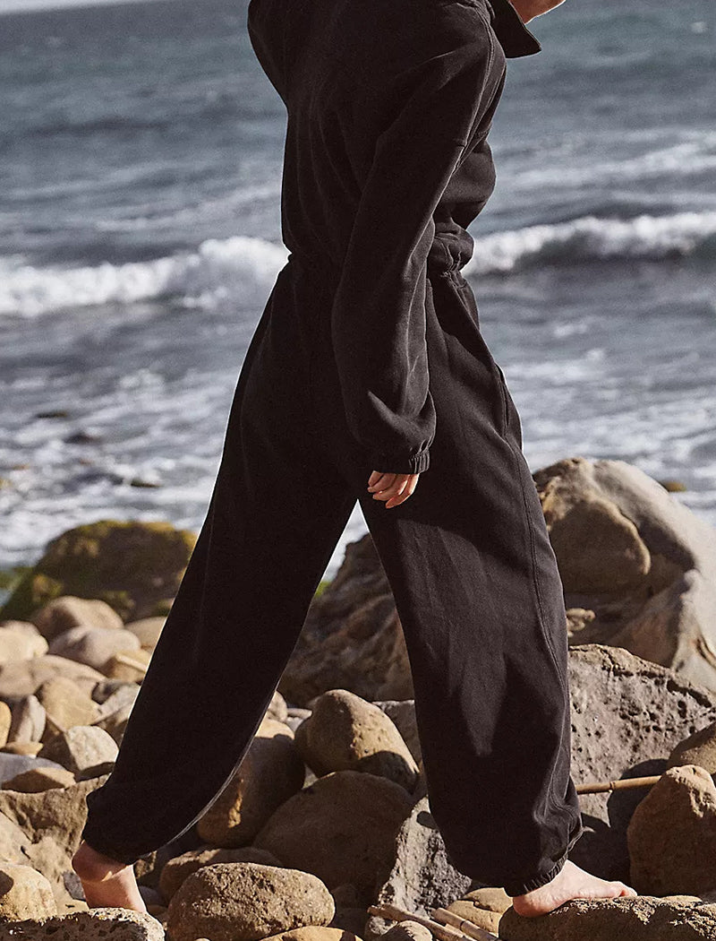 Zip-Up Lounge Jumpsuit