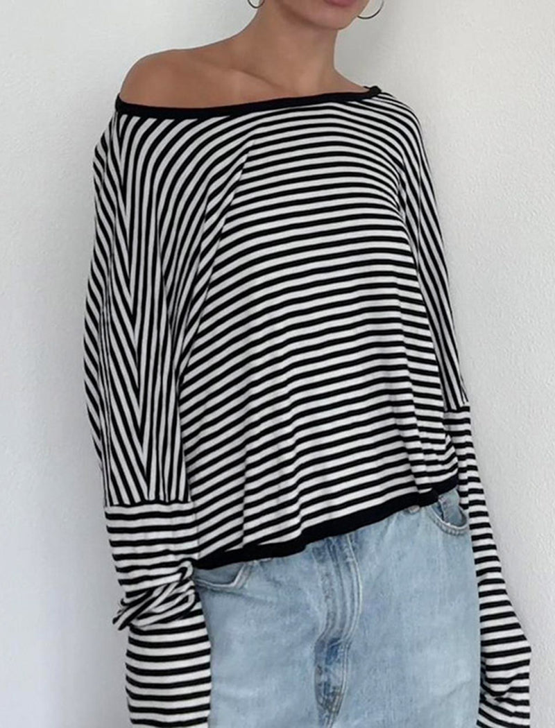 Striped Open-Back Top