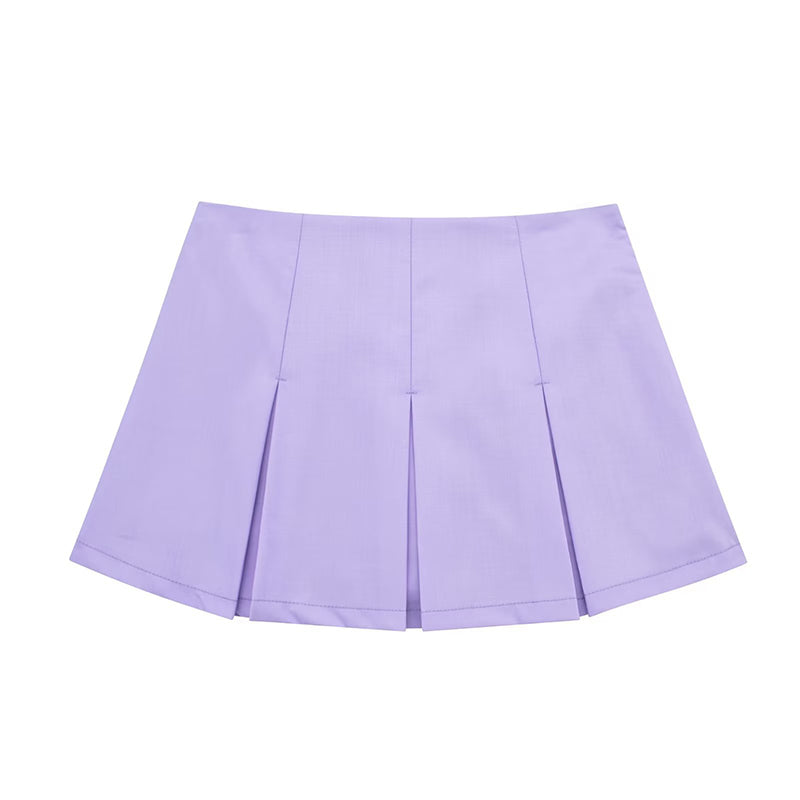 Pleated Mini Skort