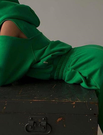 Cropped Hoodie and Jogger Set