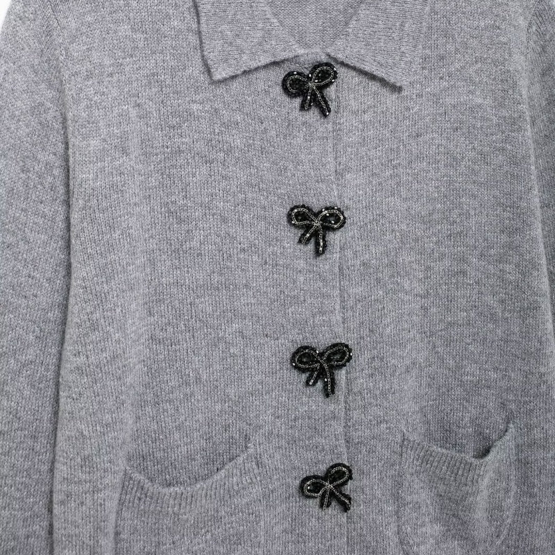 Bow Button Cardigan