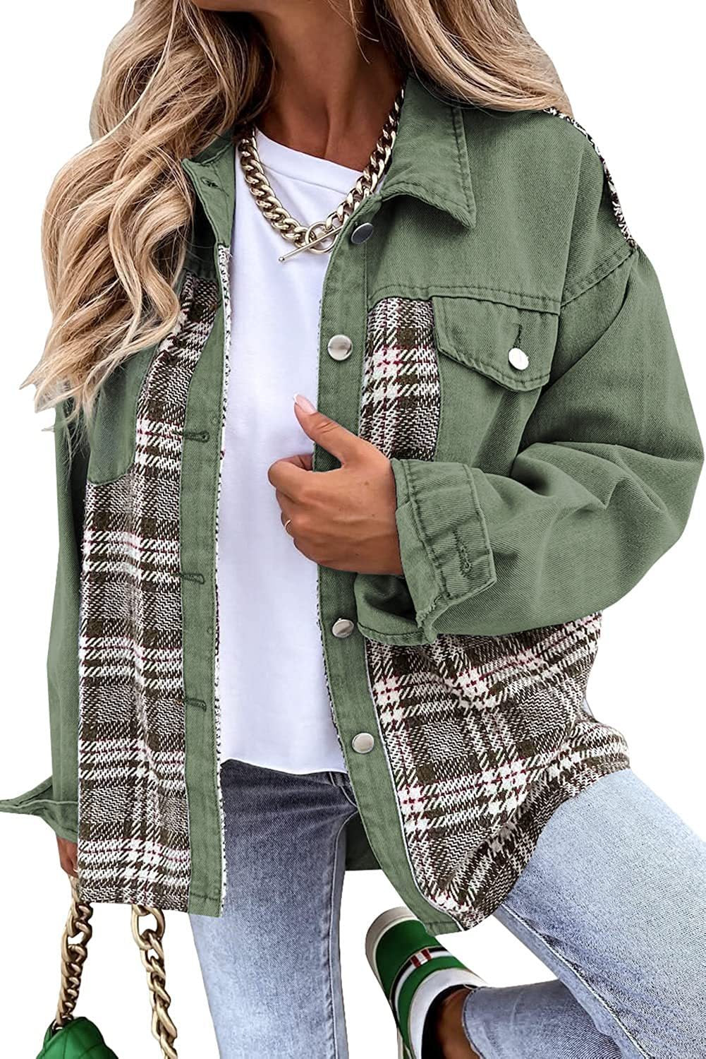 Patchwork Plaid Jacket