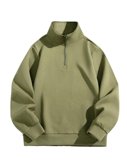 Half-Zip Solid Top