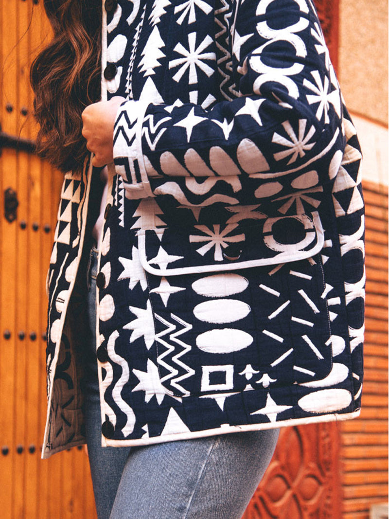 Graphic Quilted Jacket