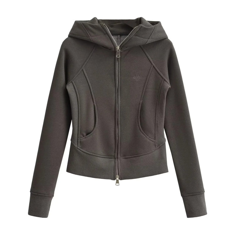 Zip-Up Slim Fit Fleece Jacket