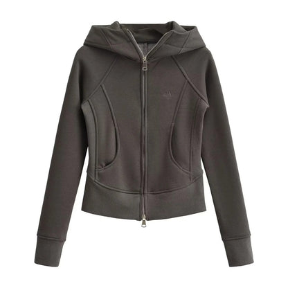 Zip-Up Slim Fit Fleece Jacket