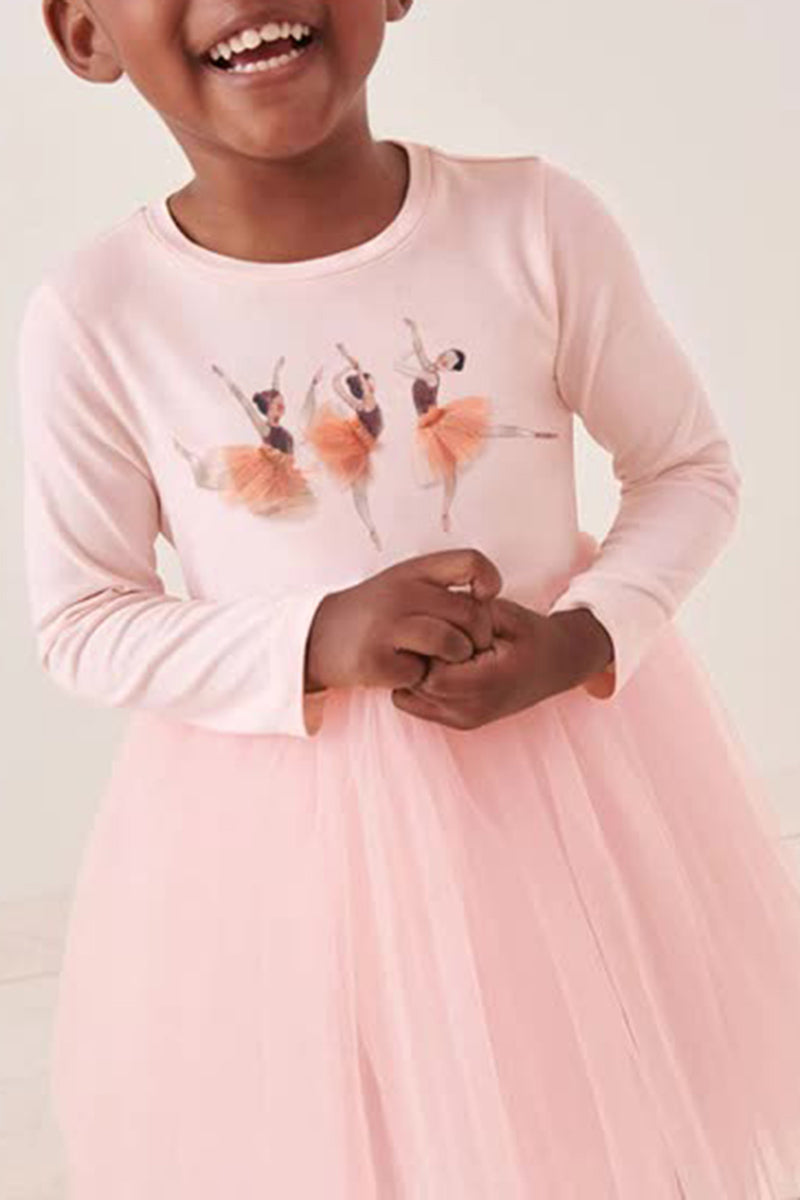 Ballet Print Tulle Dress (Kids)