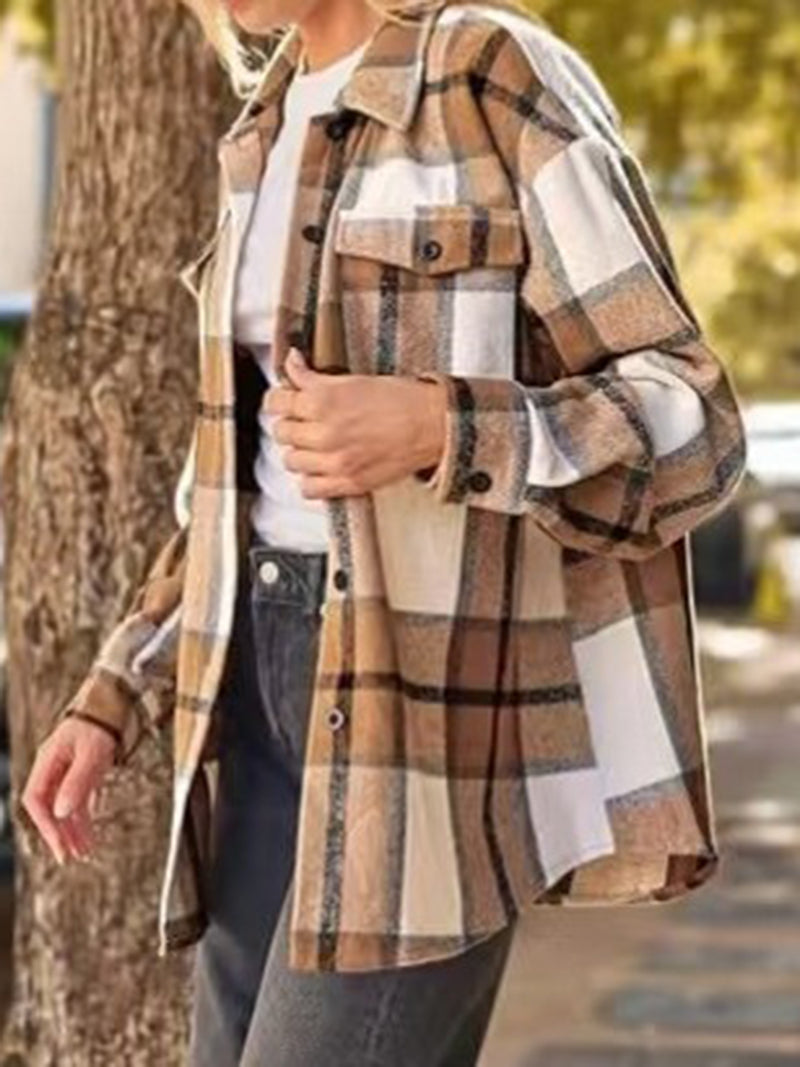 Plaid Button-Up Shacket