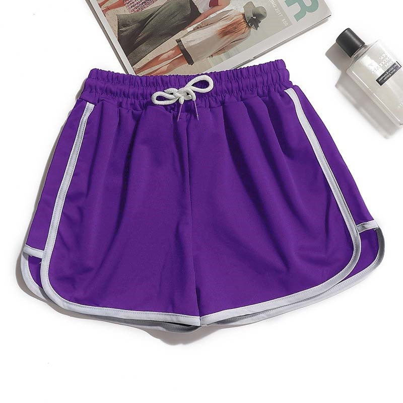 Drawstring Waist Athletic Shorts