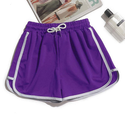 Drawstring Waist Athletic Shorts