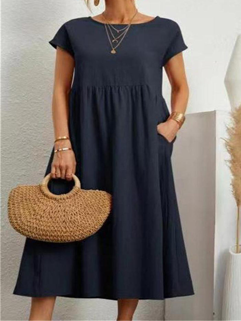 Cap-Sleeve Maxi Dress