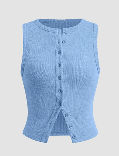 Slim Fit Sleeveless Vest