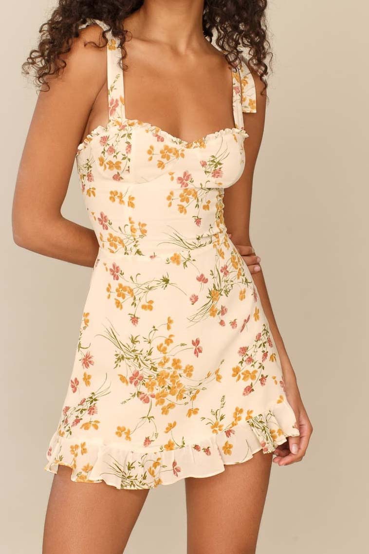 Floral Print Mini Dress