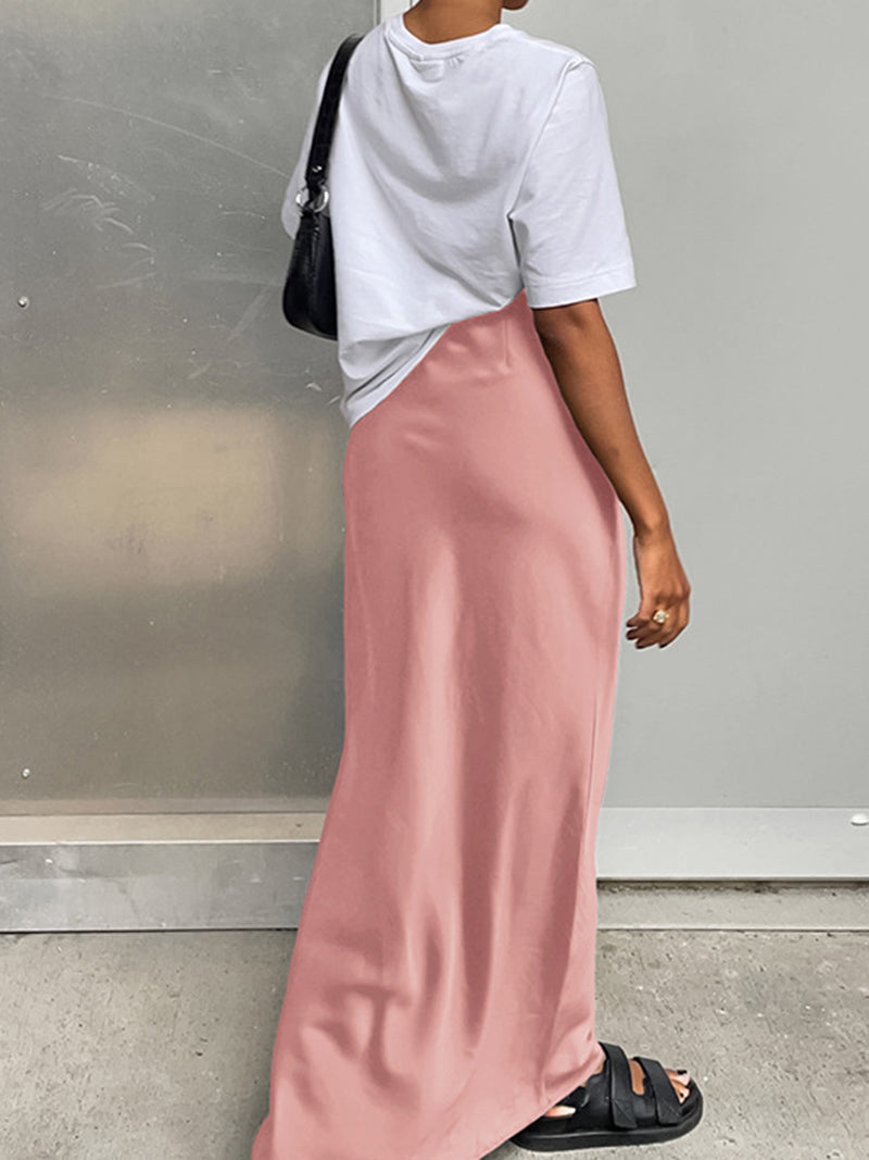 Satin Maxi Skirt